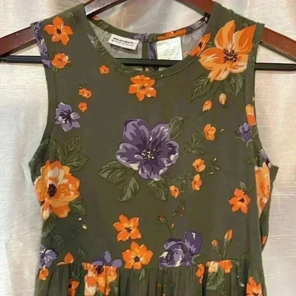 Darling Blueberi Boulevard Girl’s XL Floral Sleeveless Dress